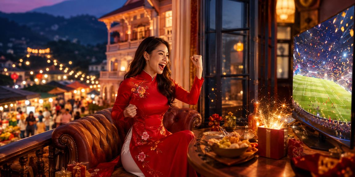 Người phụ nữ Việt mặc áo dài trải nghiệm casino trực tuyến tại Đà Lạt