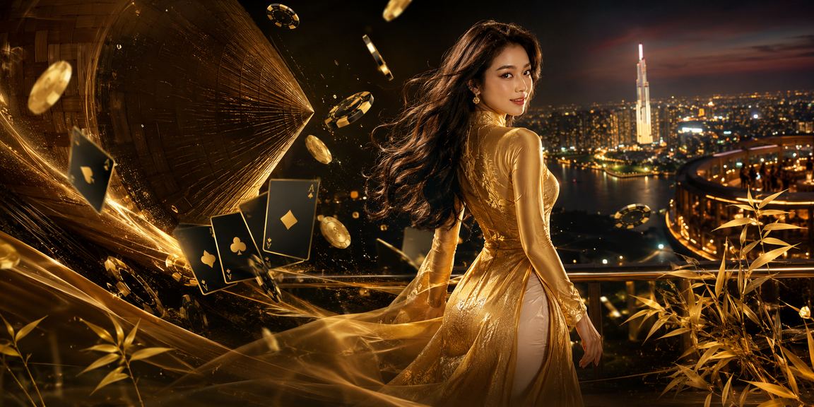 Người dùng tại TP. Hồ Chí Minh thực hiện giao dịch thanh toán trực tuyến với trang phục áo dài truyền thống